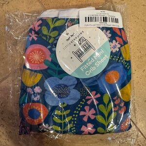 Little Sleepies Folk Floral Fitted Mini Crib Sheet